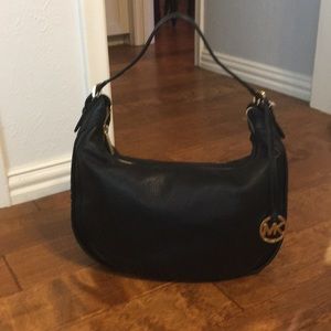 Michael Kors Large Black Leather Hans Bag
